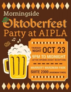 Morningside Oktoberfest Party @ AIPLA 2014!