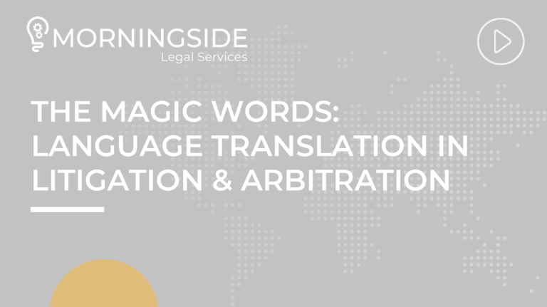 Language Translation Litigation & Arbitration
