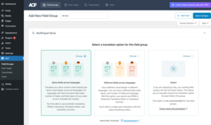 Translating Advanced Custom Fields Group